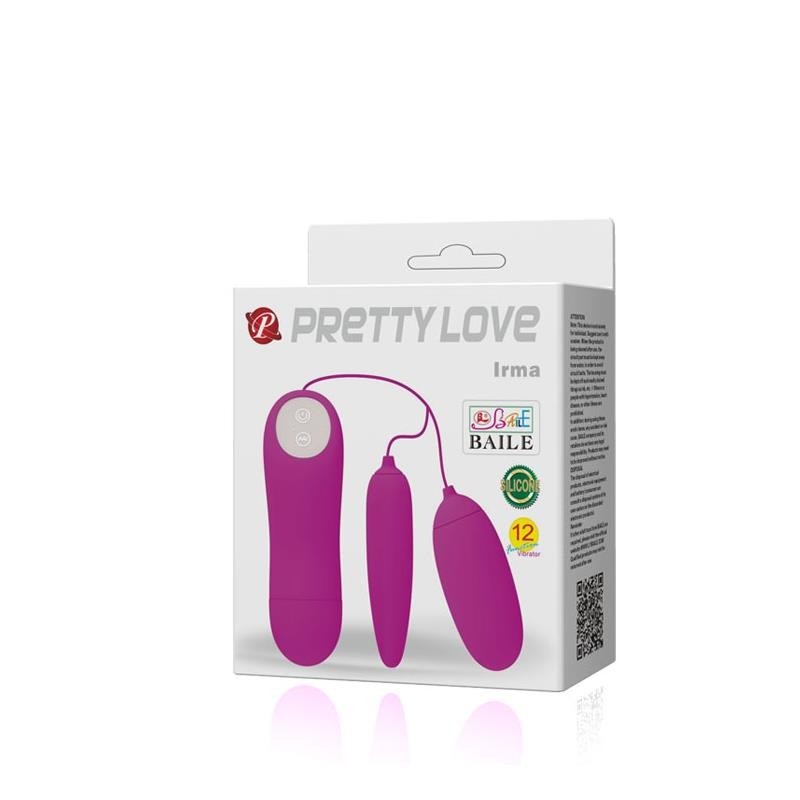 Pretty Love oeufs Vibromasseures Irma couleur pourpre