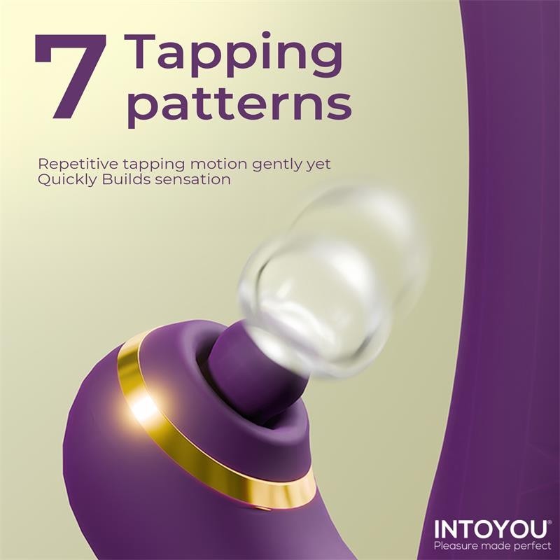 Siter Vibromasseur langue mouvement flappement et boule tambourin