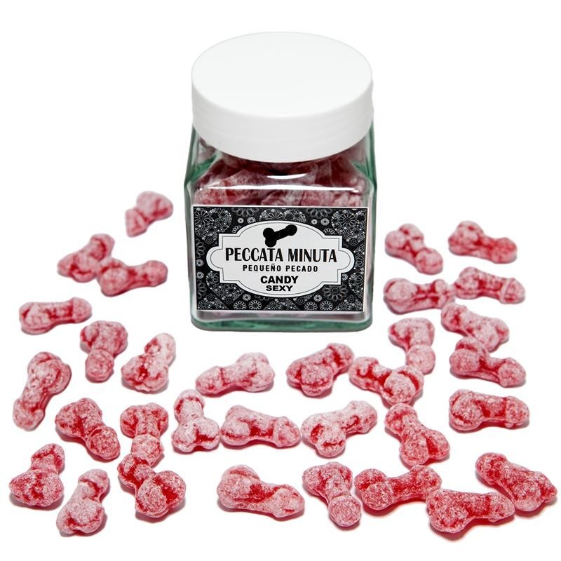 Boîte 40 bonbons pénis gout fraise/cerise