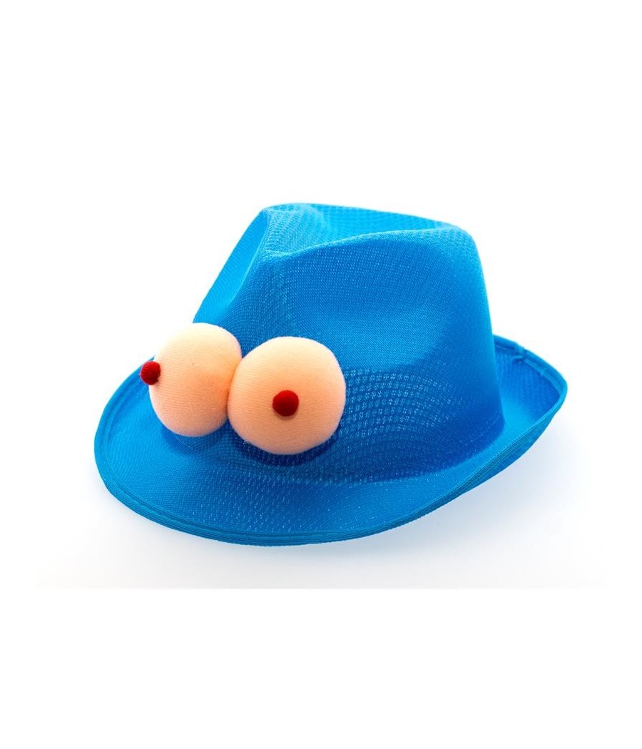 chapeau seins Bleu Clair