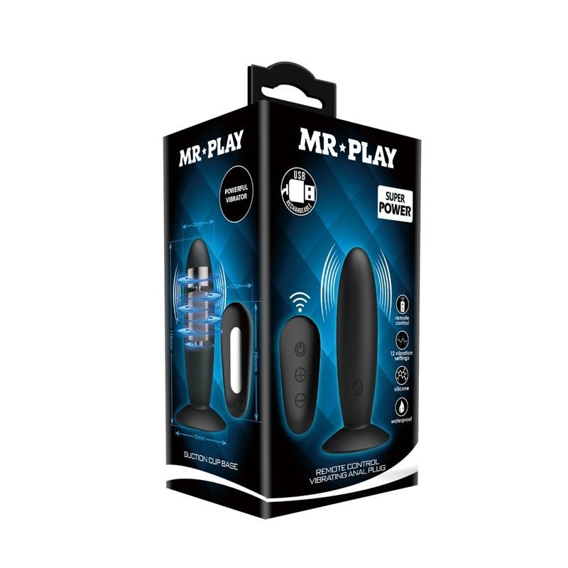 Mr. play Plug Anal vibrant et Contrôle à Distance USB