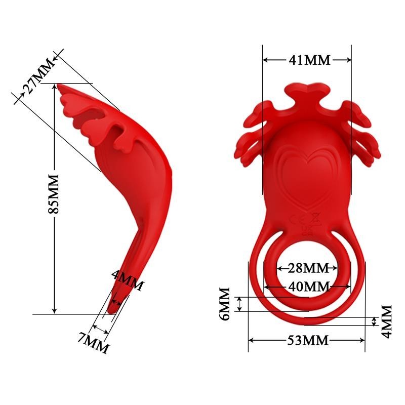 Ruben Anneau pour pénis vibrant USB