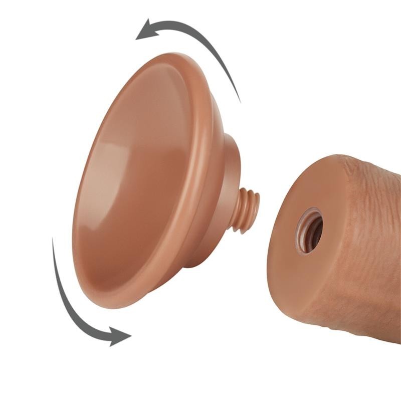 Gode coulissant Skin 8 Marron