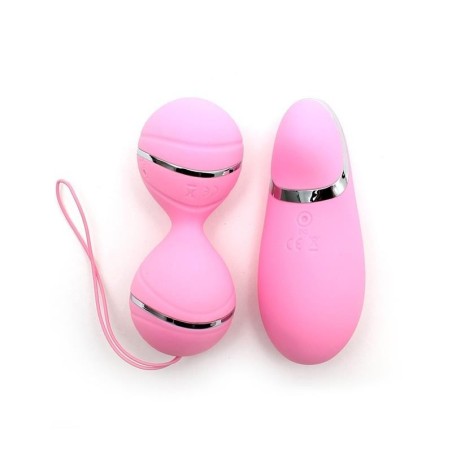 boules Kegel avec télécommande et stimulateur Ibiza rose