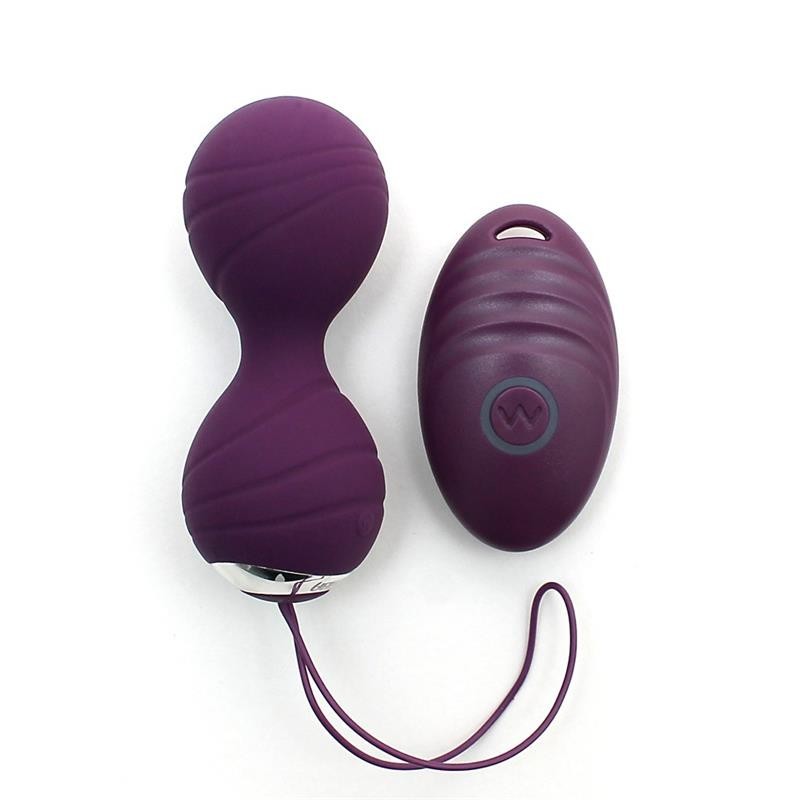 boules Kegel vibrant avec Contrôle Remorto Cannes mauve