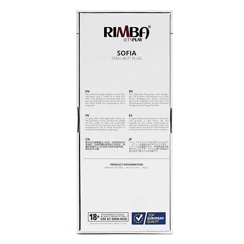 Plug Anal de Métal Sofia pierre Transparent