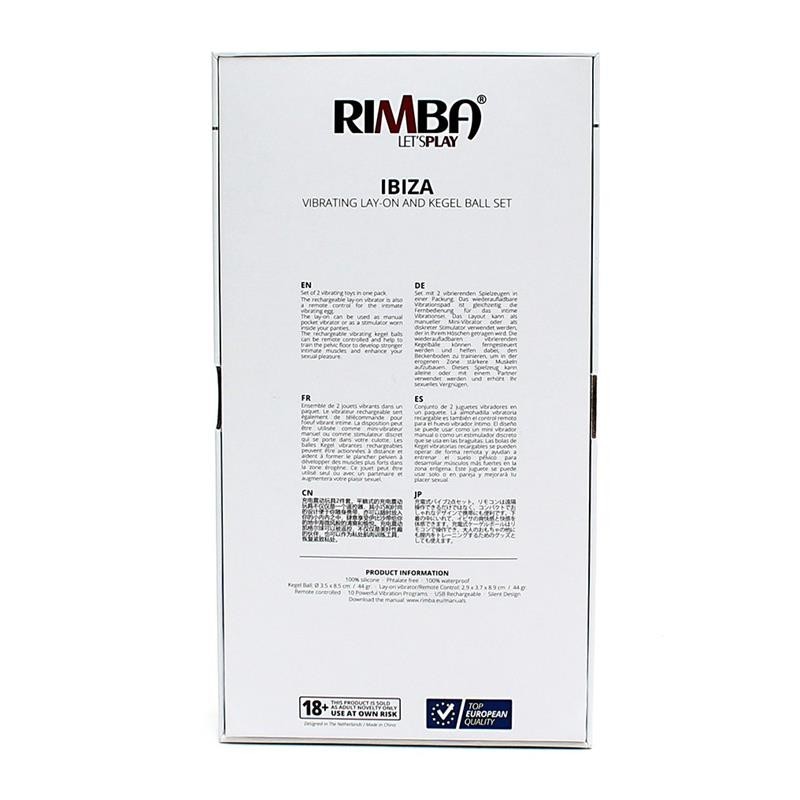 boules Kegel avec télécommande et stimulateur Ibiza noir