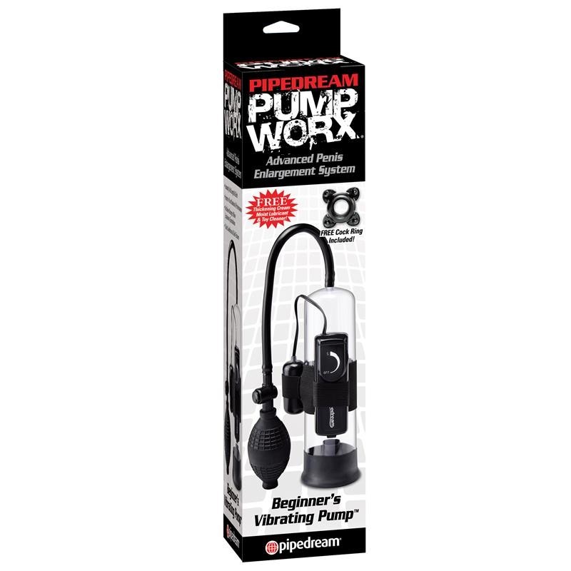 Pump Worx suceur Vibromasseur débutants couleur noir