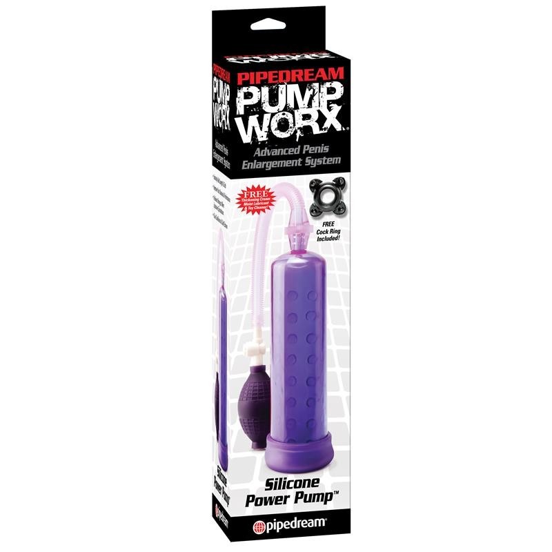Pump Worx suceur en silicone couleur pourpre