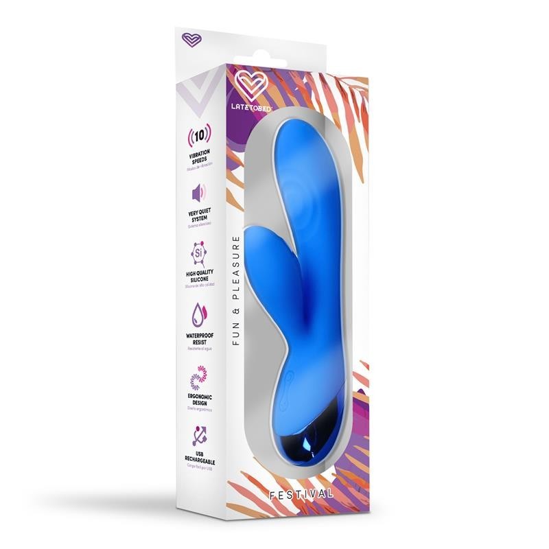 Marna Vibromasseur USB Bleu