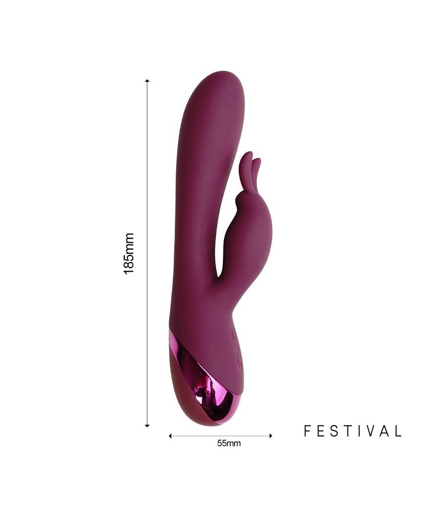 Brole Vibromasseur Rabbit USB rouge