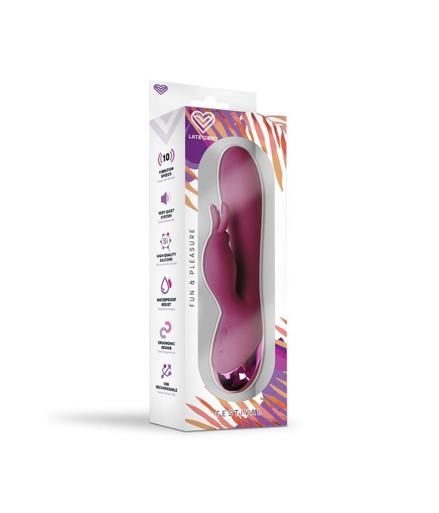 Brole Vibromasseur Rabbit USB rouge