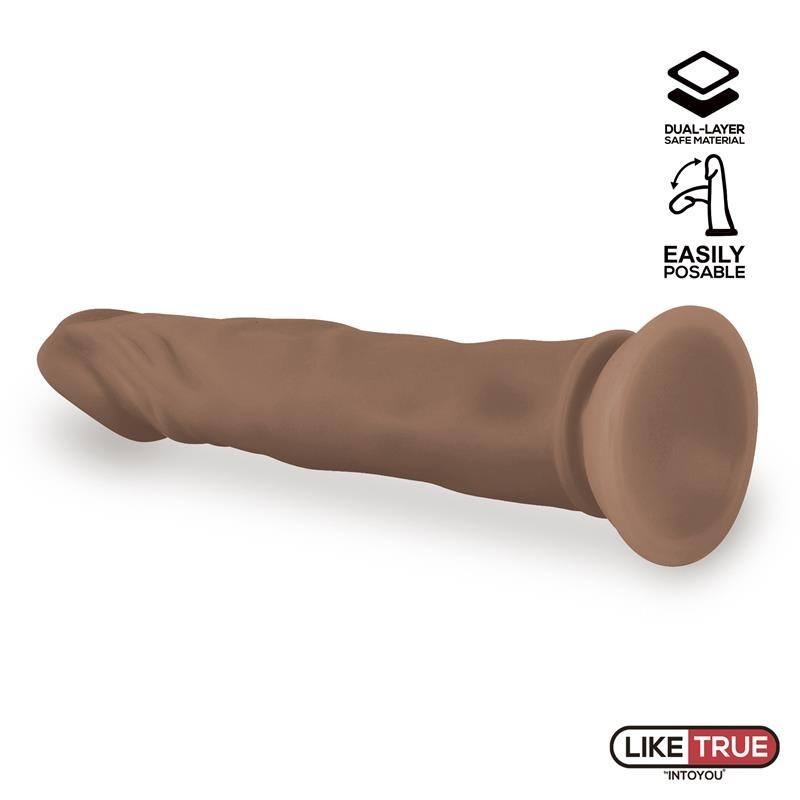 Lenser Gode réaliste Gode Articulable-Posable 8 Marron