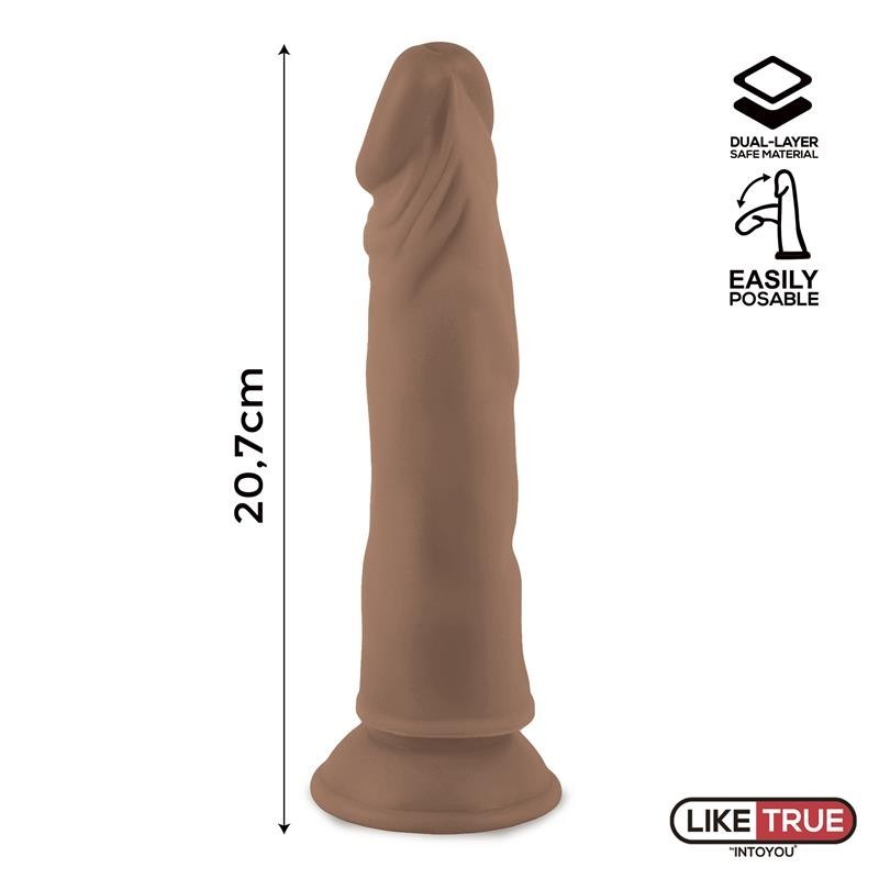 Lenser Gode réaliste Gode Articulable-Posable 8 Marron