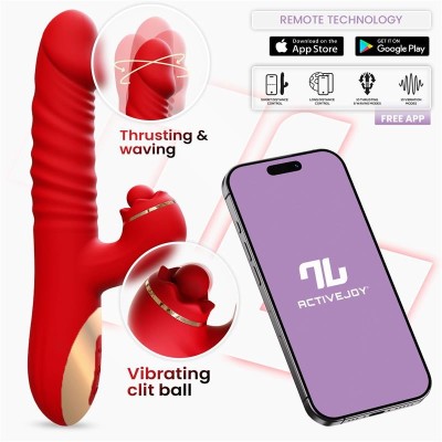 Ascen Vibromasseur avec poussée et Waving et APP USB magnetique