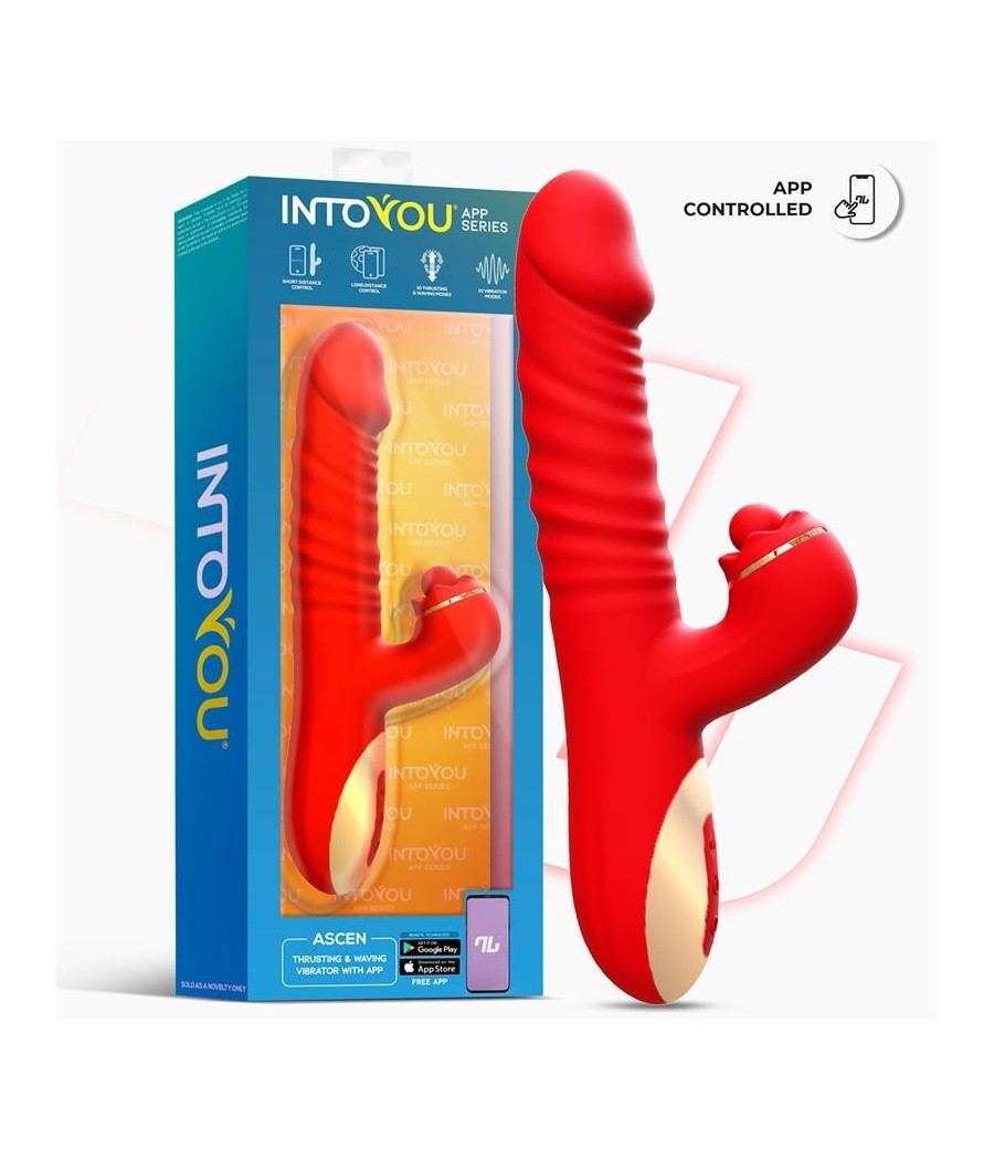 Ascen Vibromasseur avec poussée et Waving et APP USB magnetique