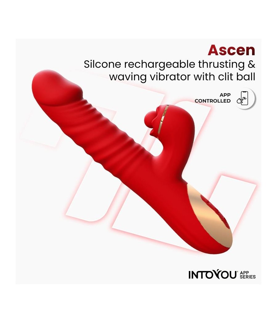 Ascen Vibromasseur avec poussée et Waving et APP USB magnetique