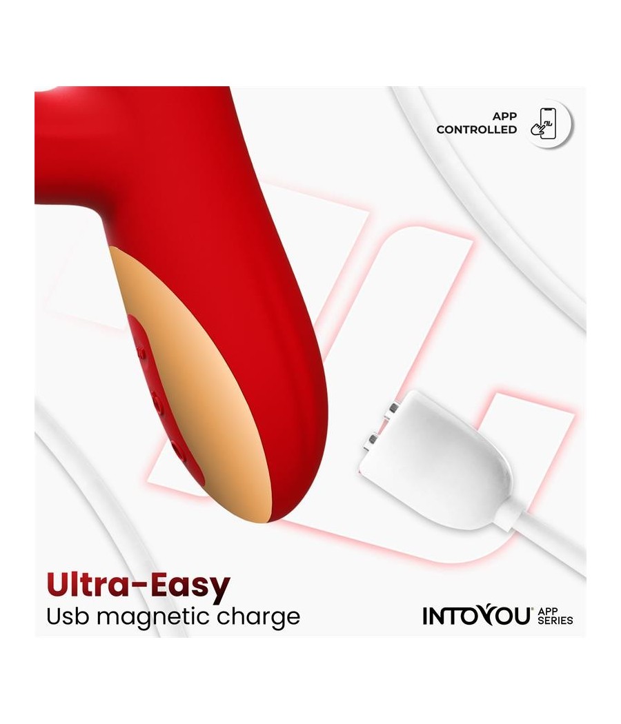 Ascen Vibromasseur avec poussée et Waving et APP USB magnetique