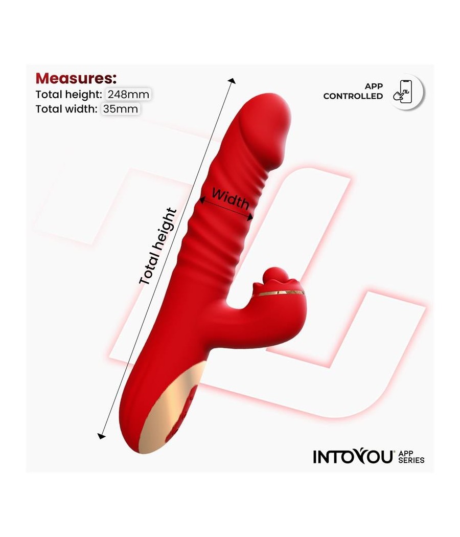 Ascen Vibromasseur avec poussée et Waving et APP USB magnetique