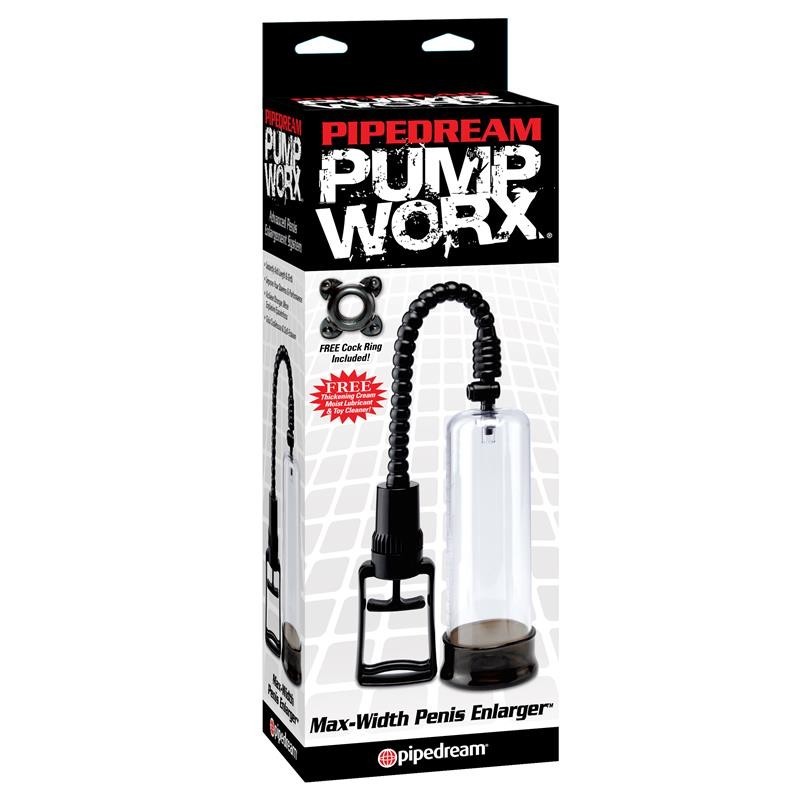 Pompe Worx alongeur pénis Max-Width Couleur noir