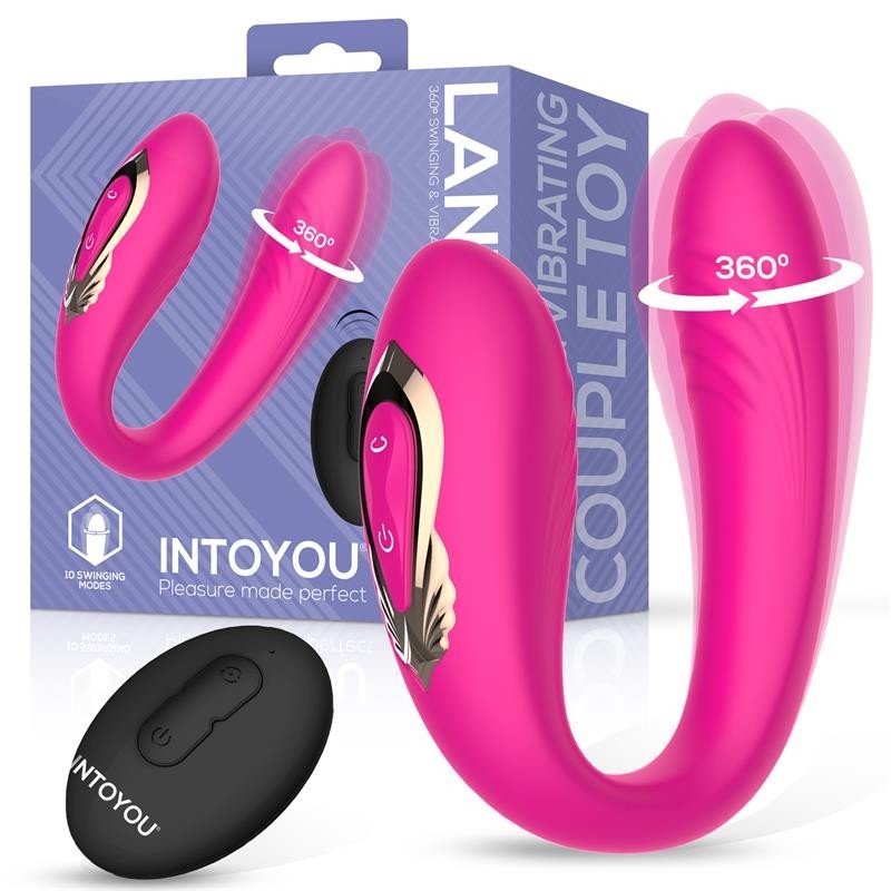 Lanty vibromasseur pour couples avec Oscilación 360º et télécommande
