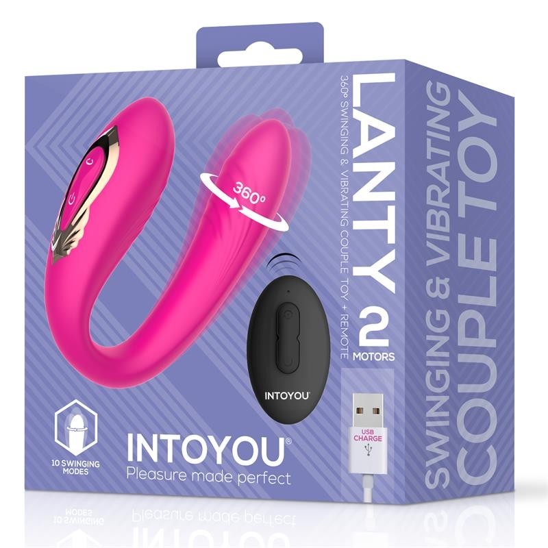 Lanty vibromasseur pour couples avec Oscilación 360º et télécommande