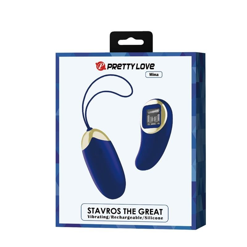 Mina oeuf vibrant telecommande écran Digital bleu