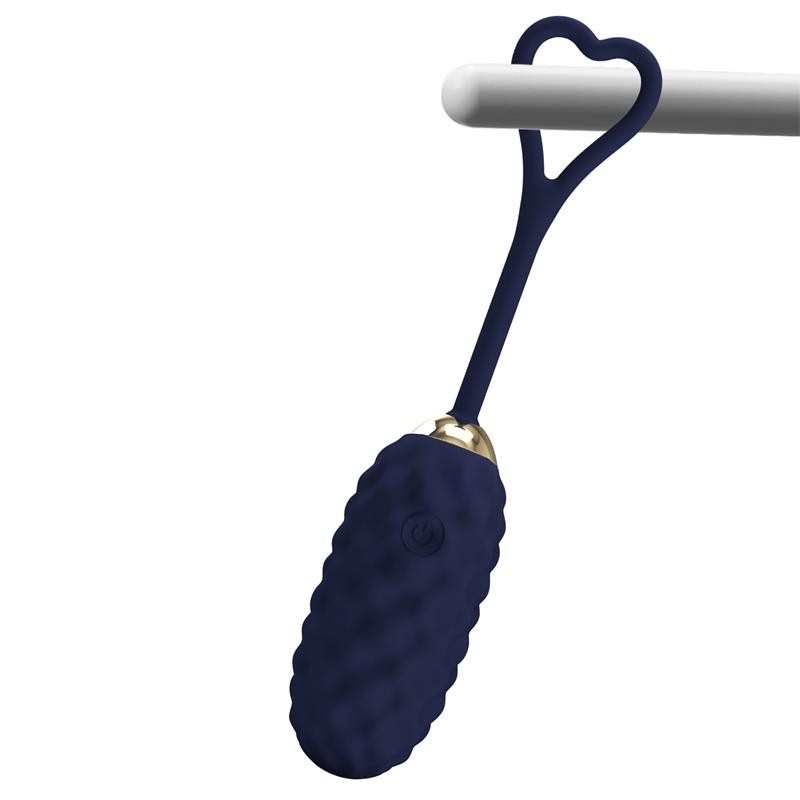 Vivian oeuf vibrant avec télécommande avec pantalon numérique bleu