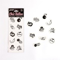 Lot de 10 tatouages temporaires Spicet Collection