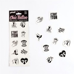 Lot de 10 tatouages temporaires Kinket Collection