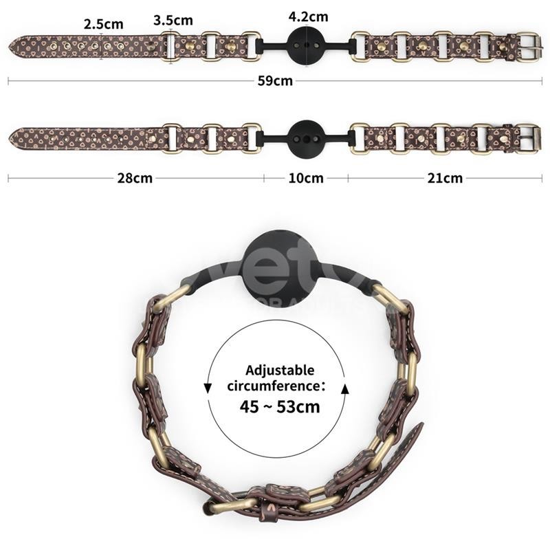 Rebellion Reign baillon de boule en silicone perforée