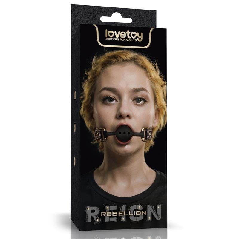 Rebellion Reign baillon de boule en silicone perforée