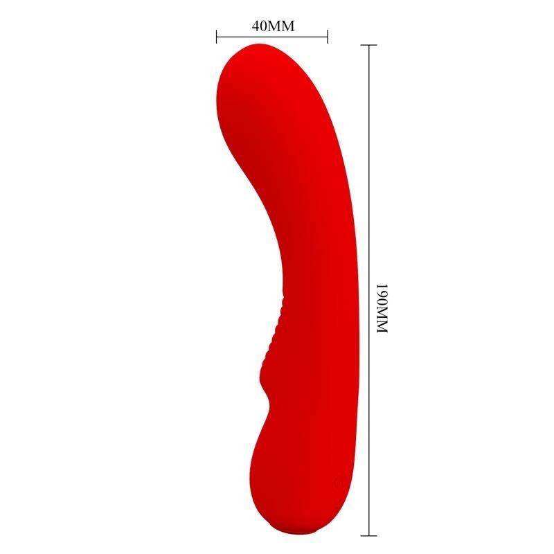 Prescott vibromasseur USB silicone rouge