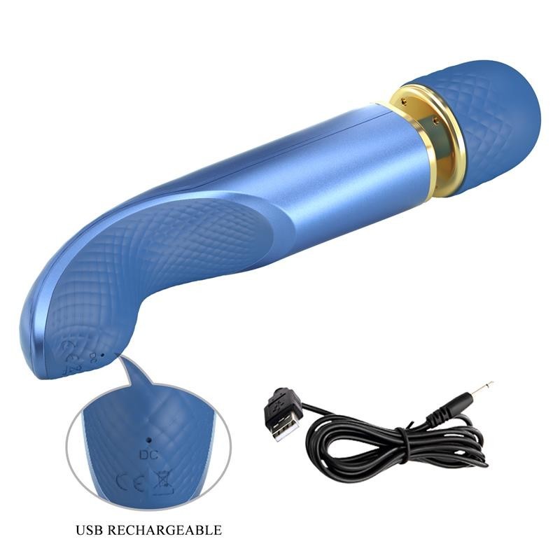 Masturbateur USB silicone bleu