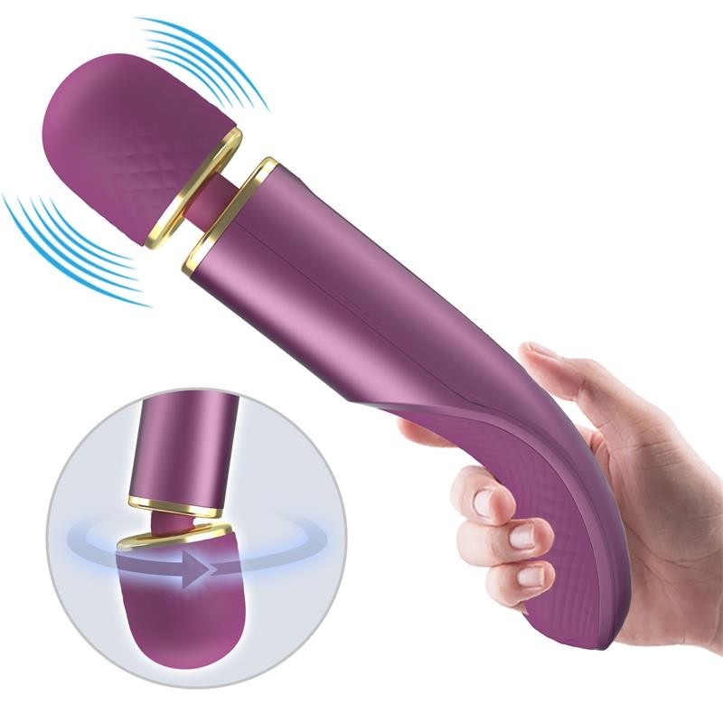 Vibromasseur USB silicone mauve