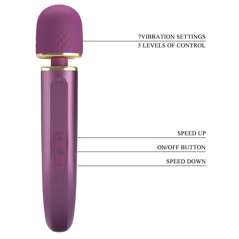 Vibromasseur USB silicone mauve