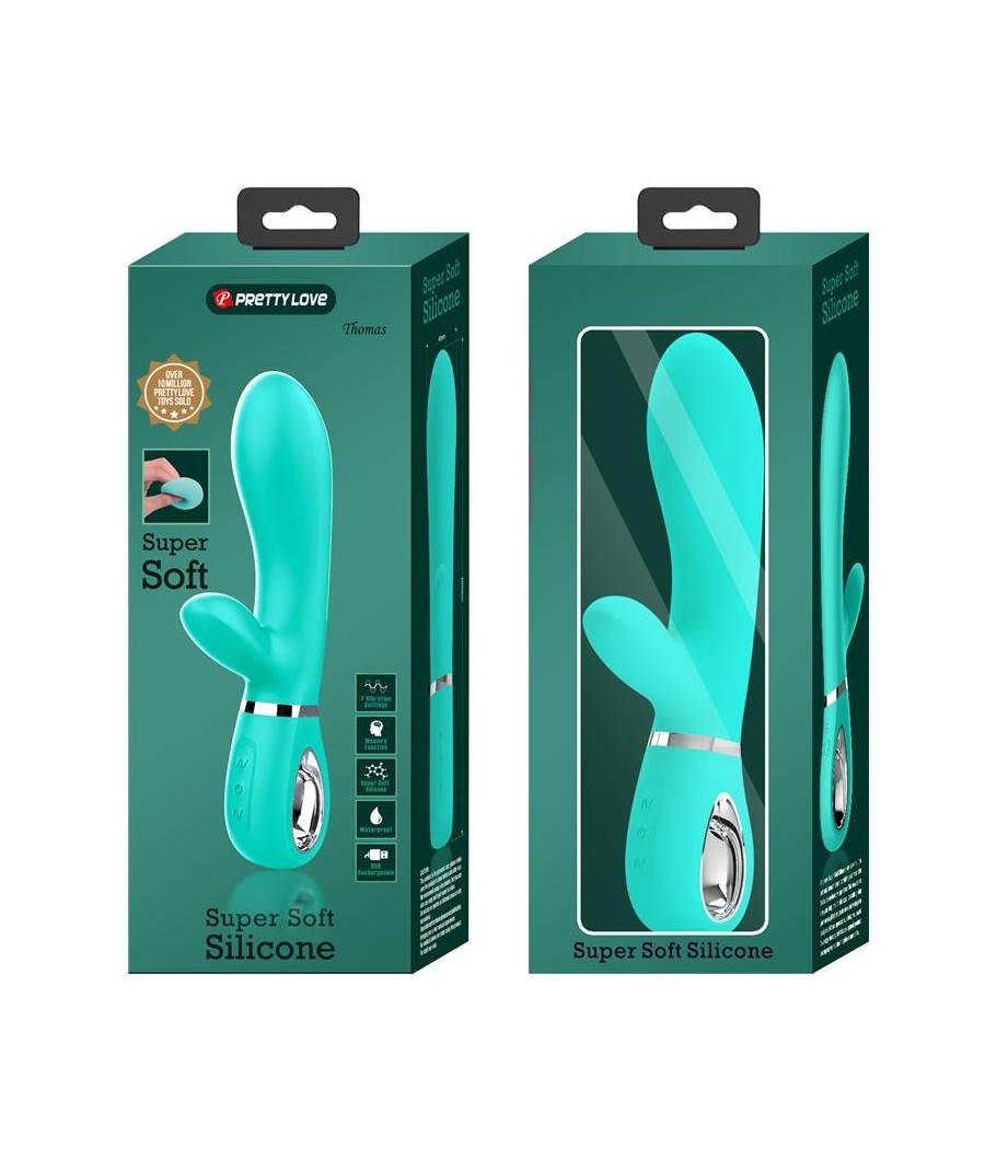 Thomas Vibromasseur Rabbit point-G Aqua