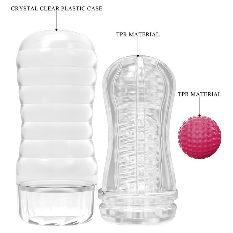 Masturbateur à boules Black Hole rose