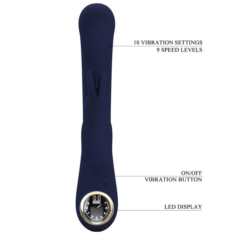 Lamar Vibromasseur point-G Bleu foncé