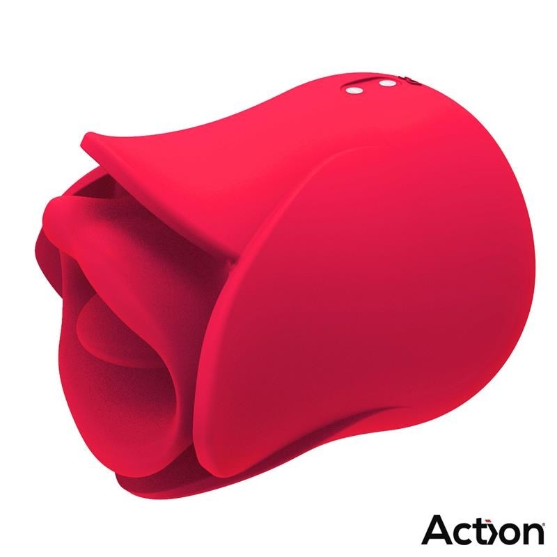 Meryl stimulateur vibromasseur de Rose avec Langue 2 Moteurs