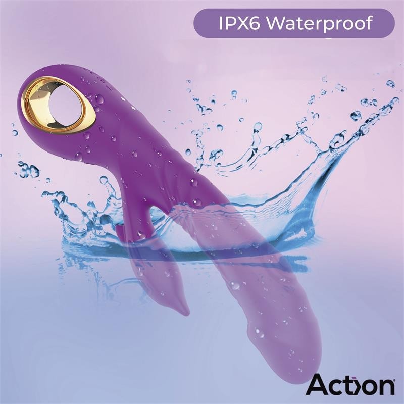 Fliper vibromasseur avec Poussée et Double Pulsation 3 Moteurs