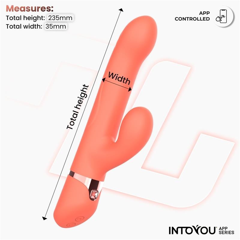 Mindet Vibromasseur avec Anneau de boules Up and Down, doigt et Pulsación avec APP