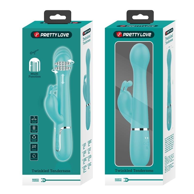 vibromasseur avec poussée et bols rotatifs Dejon bleu