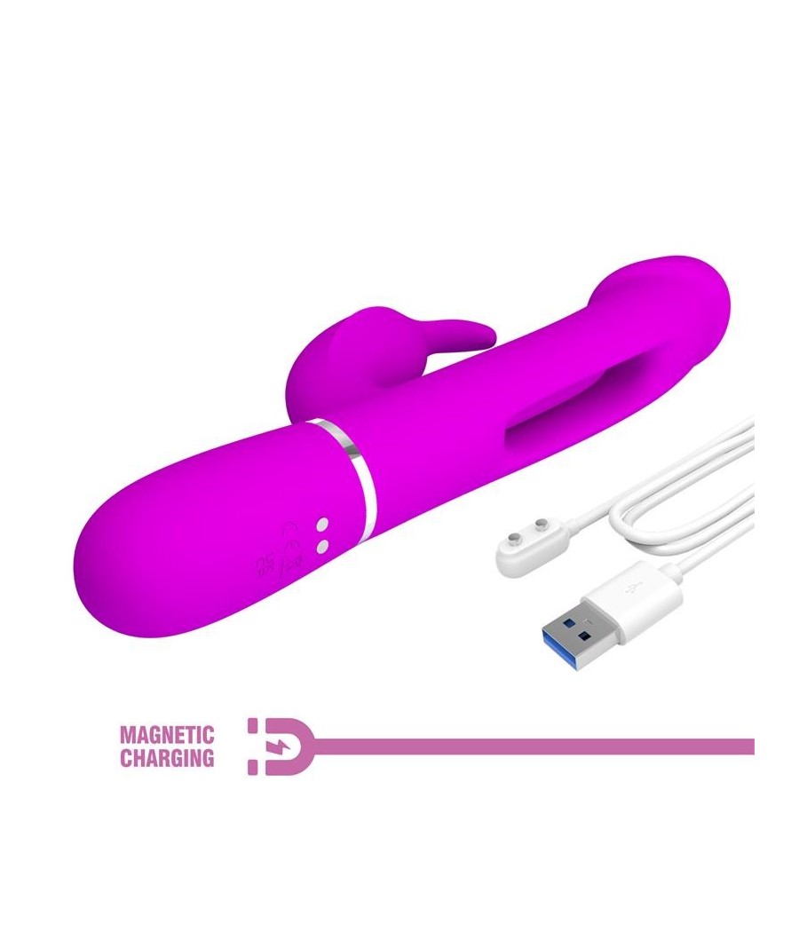 Kampas vibromasseur Rabbit avec langue rose