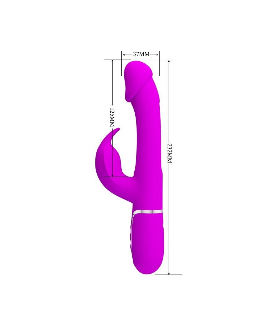 Kampas vibromasseur Rabbit avec langue rose