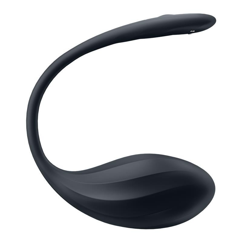 Pétale côtelé avec application Satisfyer Connect Noir
