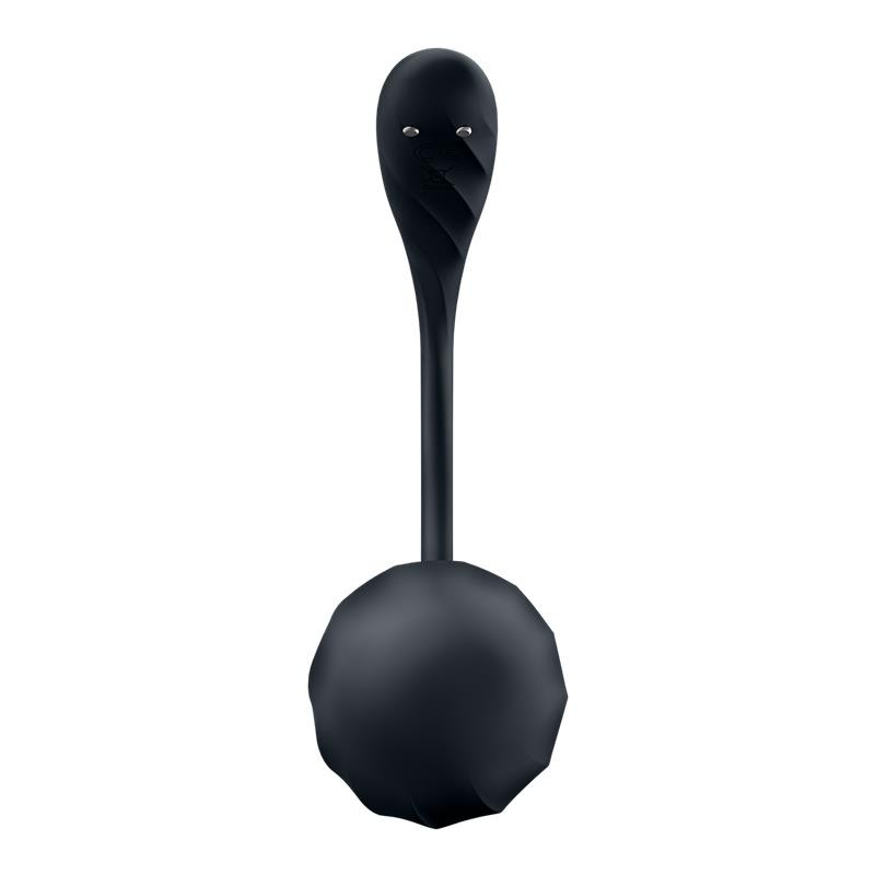 Pétale côtelé avec application Satisfyer Connect Noir