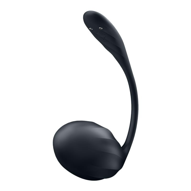 Pétale côtelé avec application Satisfyer Connect Noir