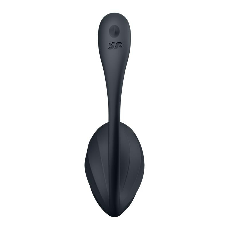 Pétale côtelé avec application Satisfyer Connect Noir