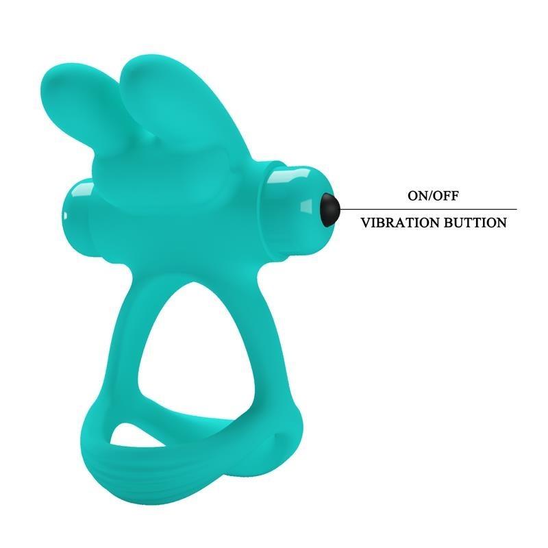 Anneau à pénis vibrant Passionate Dante verte